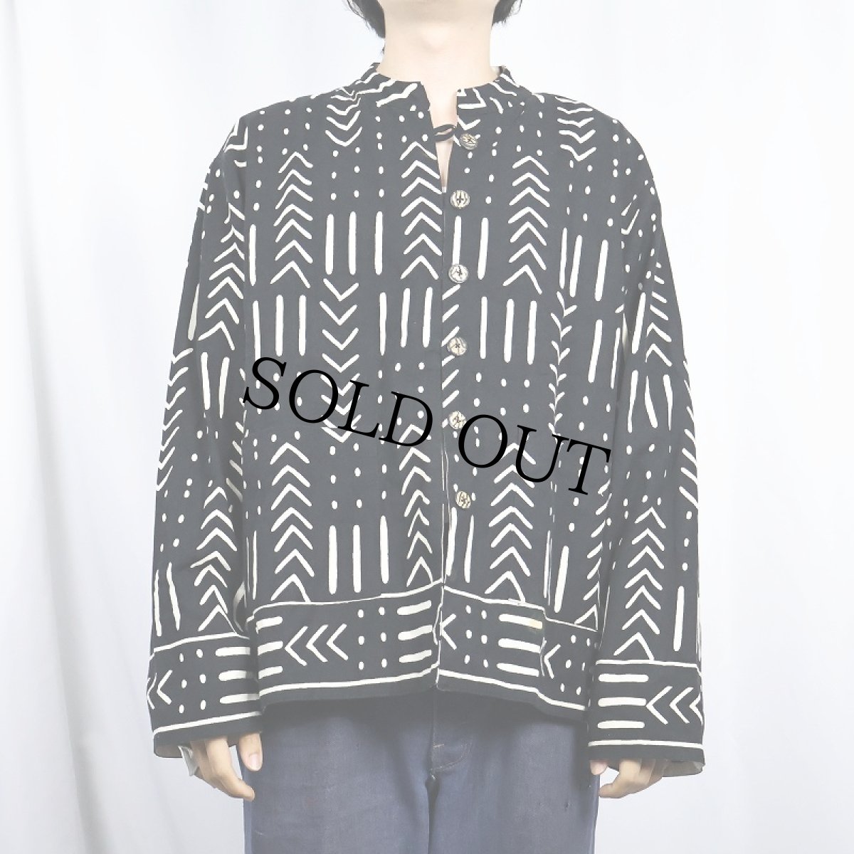 画像3: ボゴラン風 リバーシブル コットンジャケット L/XL (3)