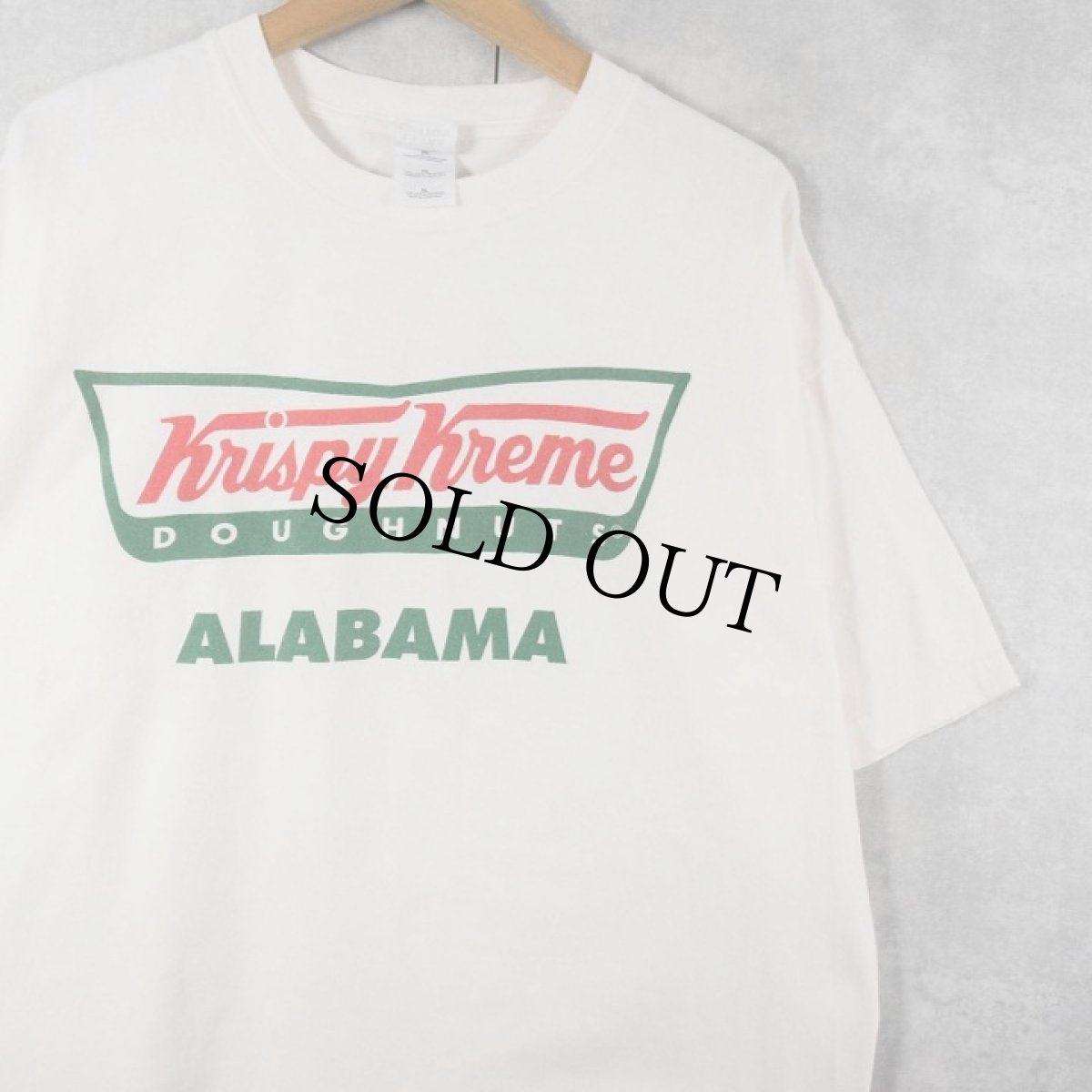 画像1: Krispy Kreme Doughnuts ドーナツショップ ロゴプリントTシャツ XL (1)