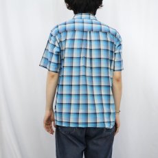 画像3: Patagonia ORGANIC COTTON オンブレーチェック柄 コットンポリシャツ M (3)