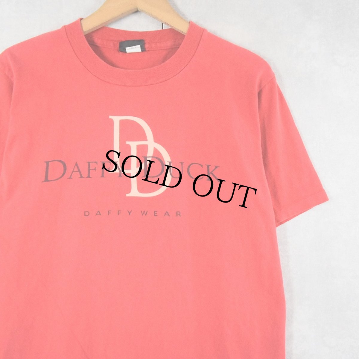 画像2: 【SALE】 90's Daffy Duck USA製 "Calvin Klein" パロディプリントTシャツ L (2)