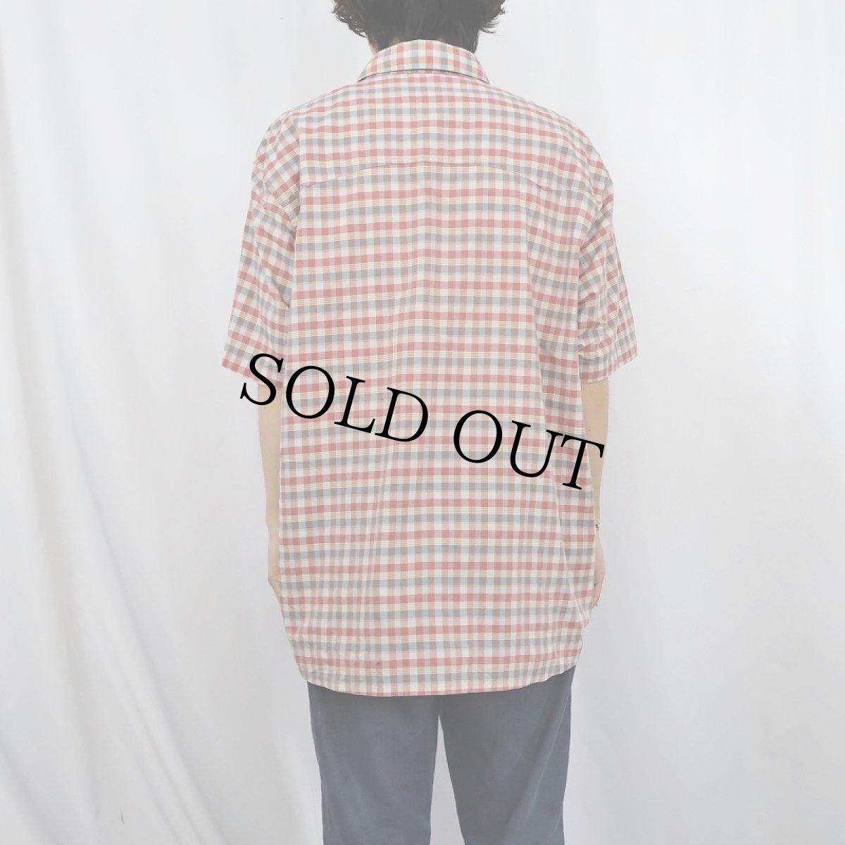 画像3: Patagonia チェック柄 ナイロン×ポリシャツ XL (3)