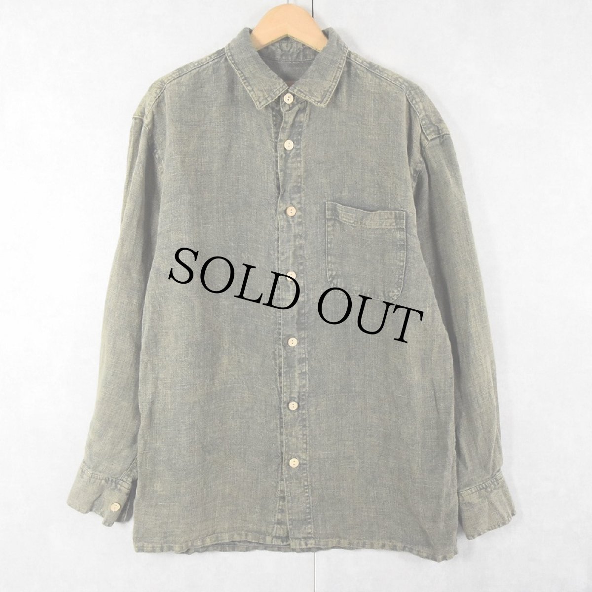 画像1: 【SALE】 90's〜 SANTA CRUZ リネンシャツ M (1)