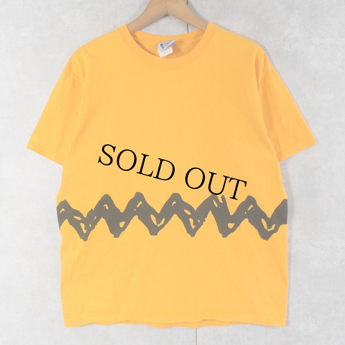 画像1: Charlie Brown プリントTシャツ L (1)