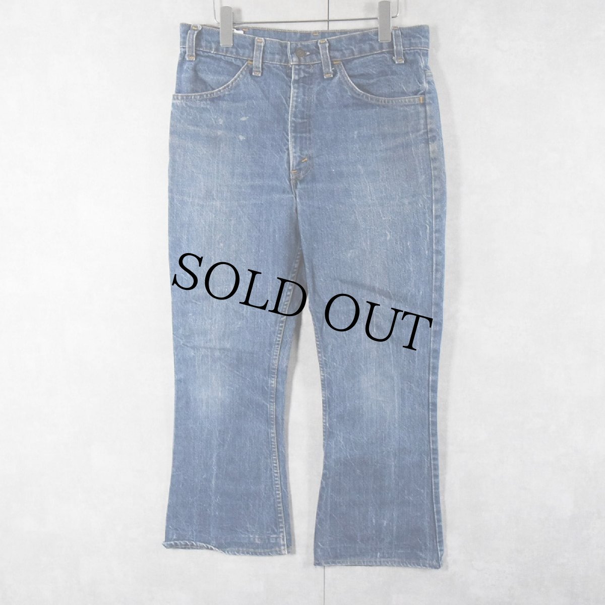 画像1: 70〜80's Levi's 646 オレンジタブ ベルボトムデニムパンツ W31 (1)