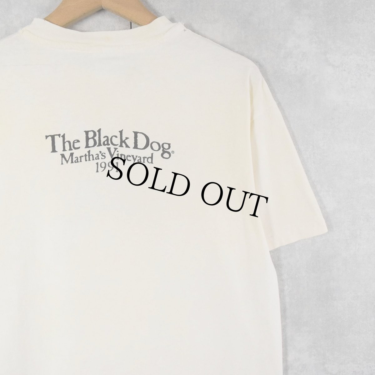 画像2: 90's The Black Dog USA製 犬プリントTシャツ L (2)