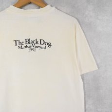 画像2: 90's The Black Dog USA製 犬プリントTシャツ L (2)