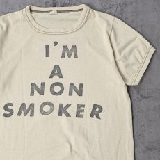 画像1: 〜80's ”I'M NON SMOKER" プリントTシャツ M (1)