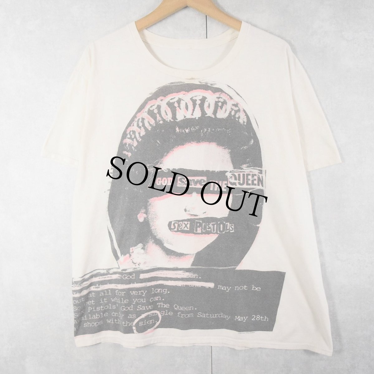 画像1: 2014 Sex Pistols Residuals "GOD SAVE THE QUEEN" パンクロックバンドプリントTシャツ (1)