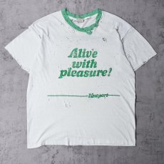 画像1: Newport  タバコ企業 プリントリンガーTシャツ (1)