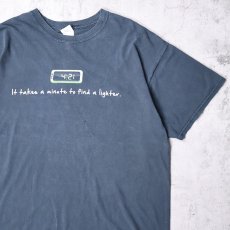画像1: 90's "It takes a minute..." ガンジャプリントTシャツ BLACK XL (1)