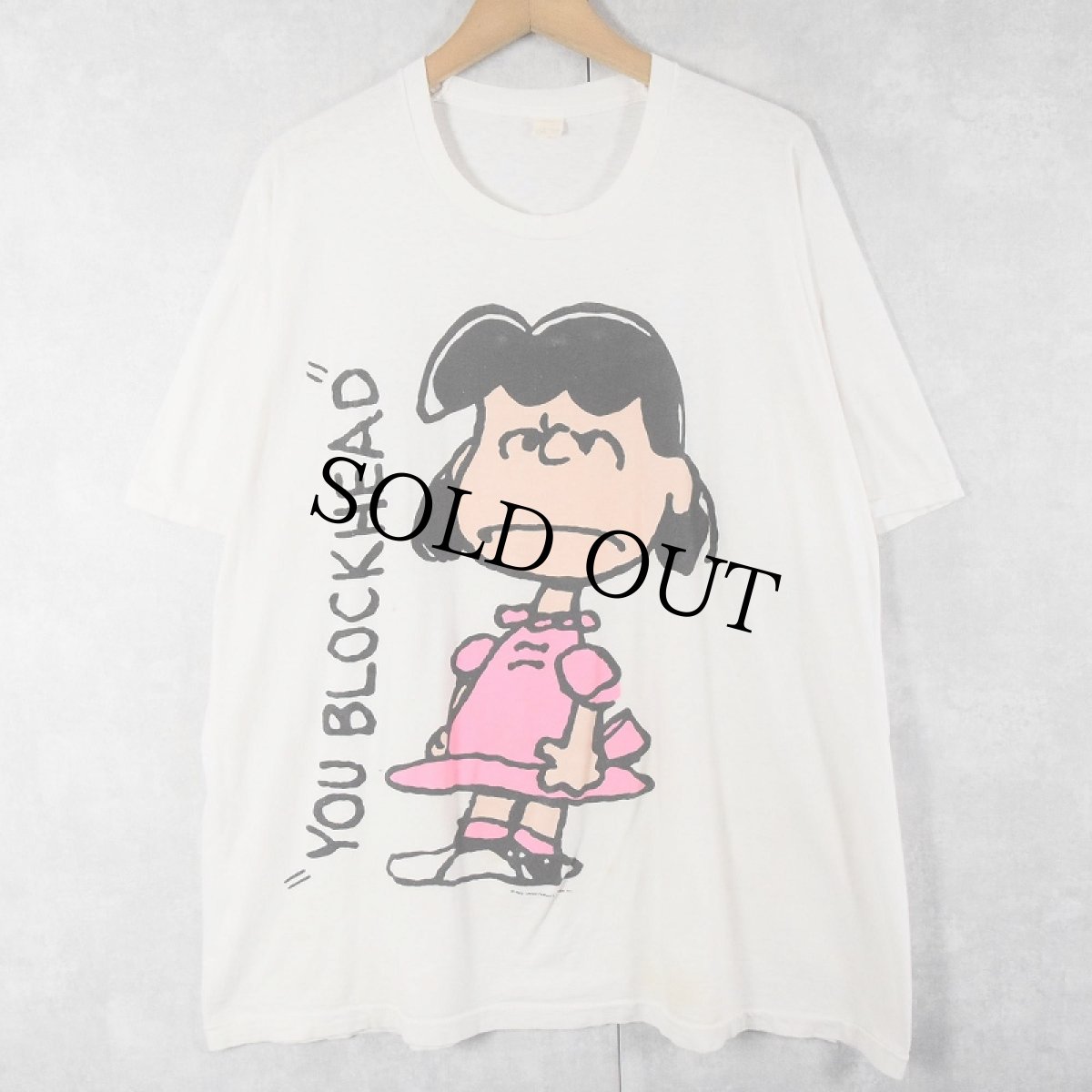 画像1: 80's PEANUTS USA製 "LUSY" キャラクタープリントTシャツ  (1)