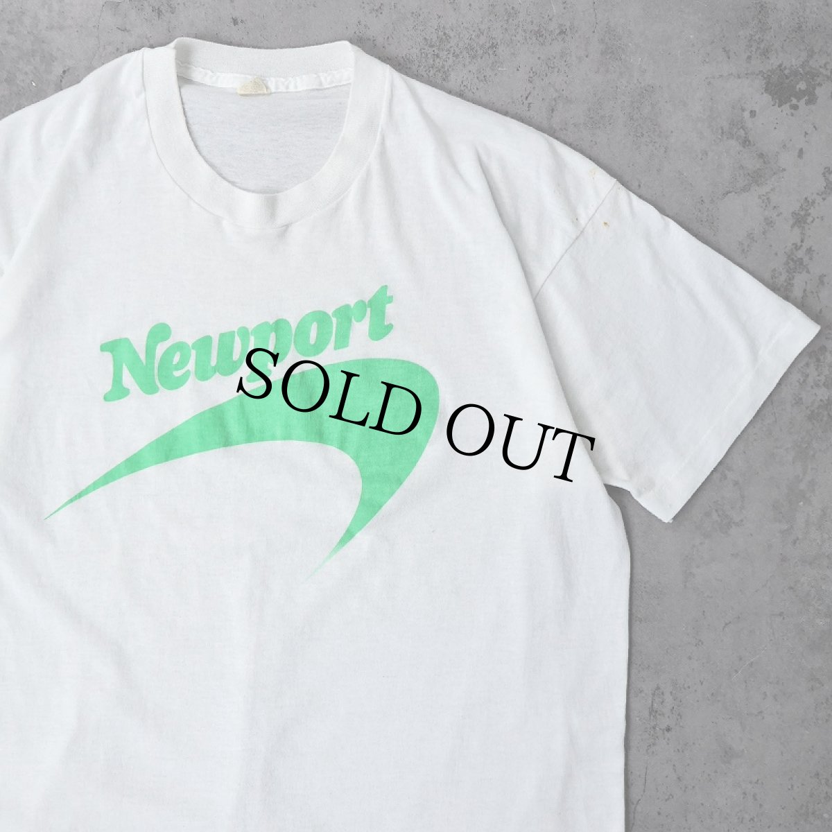 画像1: 80's Newport USA製 ロゴプリントTシャツ XL (1)