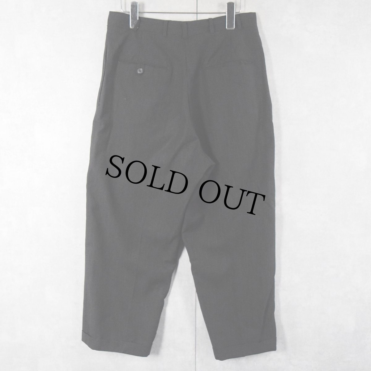 画像2: 60〜70's ピンストライプ柄 スラックス W31 (2)