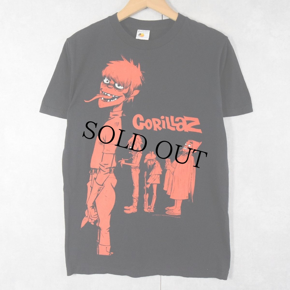 画像1: GORILLAZ ロックバンドTシャツ BLACK M (1)