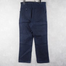 画像2: 80's U.S.NAVY ユーティリティデニムパンツ W31  (2)