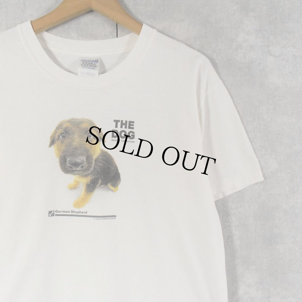 画像1: THE DOG "German Shrpherd" 犬プリントTシャツ M (1)