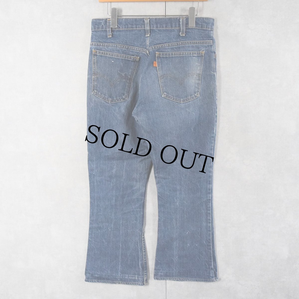 画像2: 70〜80's Levi's 646 オレンジタブ ベルボトムデニムパンツ W31 (2)
