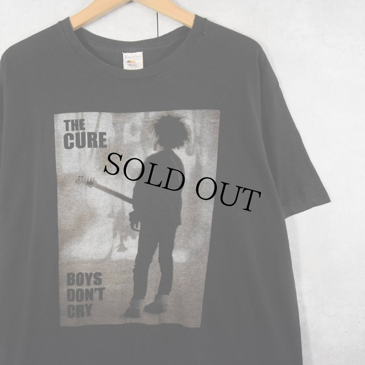 画像1: THE CURE "BOYS DON'T CRY" ロックバンドプリントTシャツ BLACK XL (1)