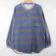 画像1: Wory Coast ボーダー柄 プルオーバーシャツ (1)
