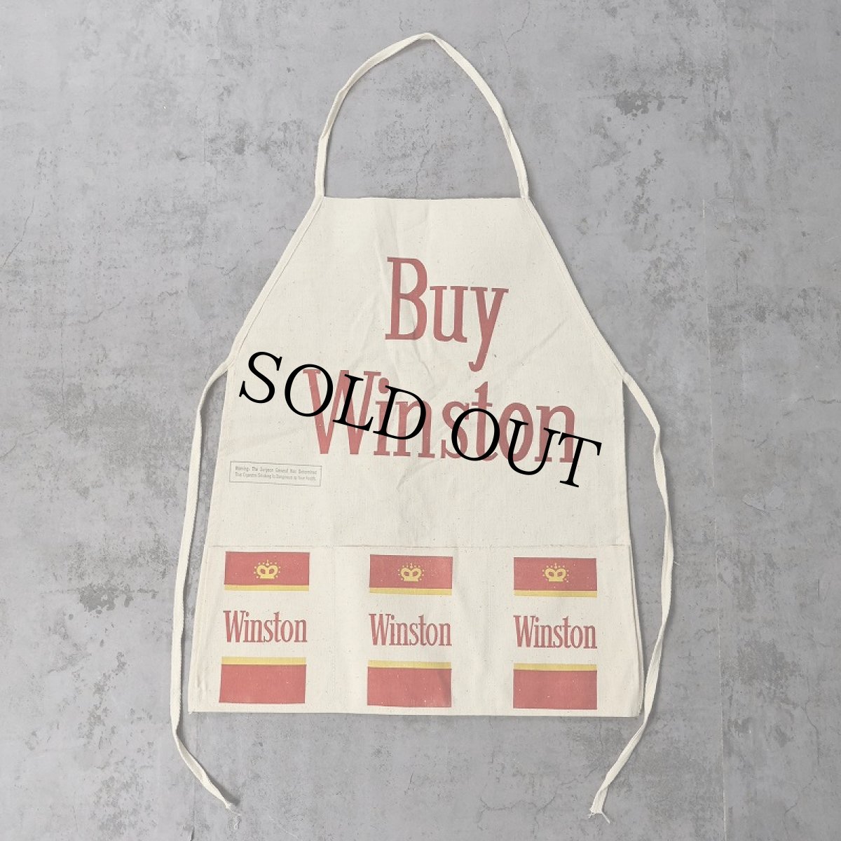画像1: Winston タバコ企業 キャンバスワークエプロン DEADSTOCK (1)