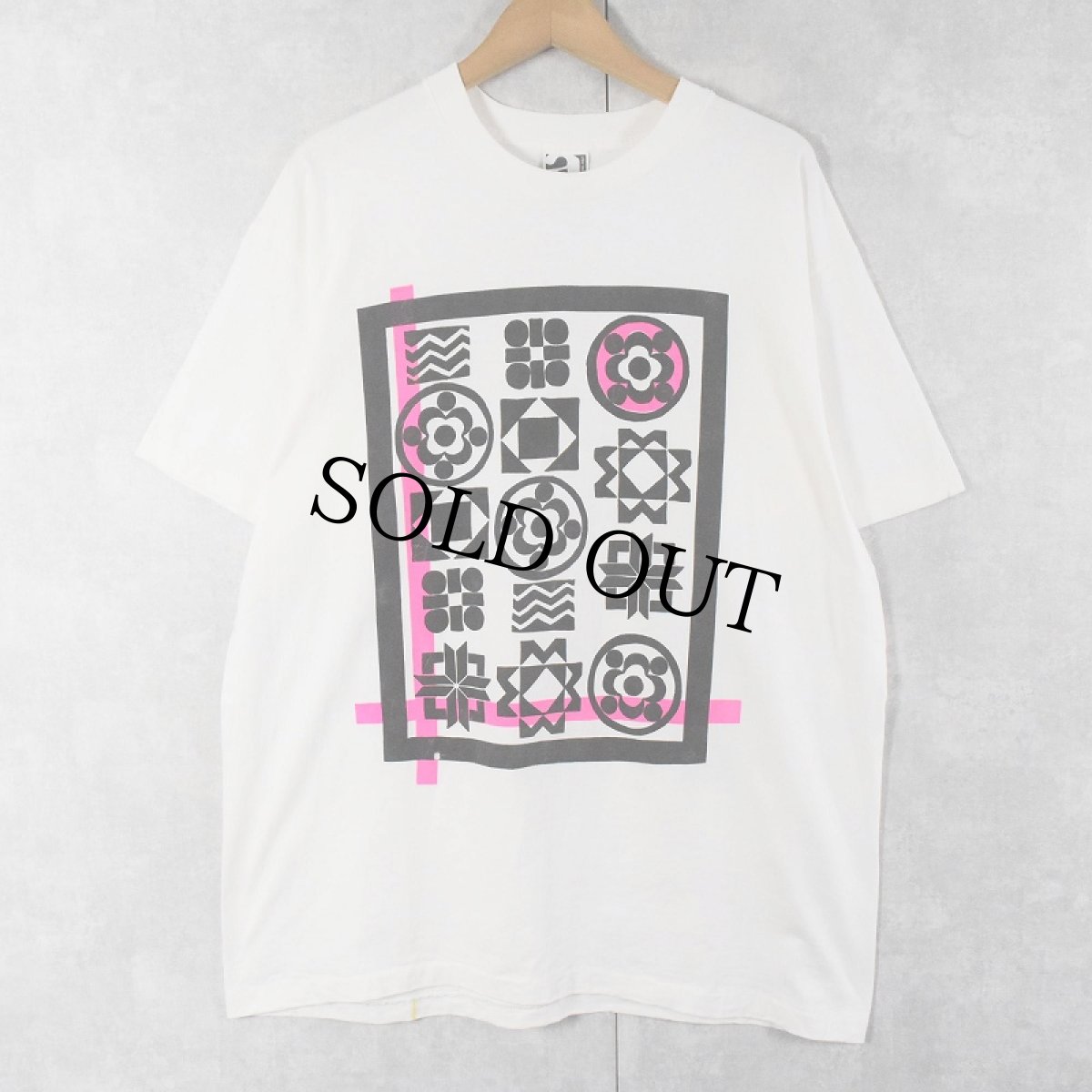 画像1: 90's ac-tiv-ology USA製 アートプリントTシャツ ONESIZE (1)