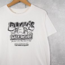 画像1: 90's USA製 "DICK'S LAST RESORT" イラストプリントTシャツ L (1)