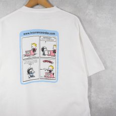 画像1: Calvin and Hobbes "insurance order" コミックプリントTシャツ XL (1)