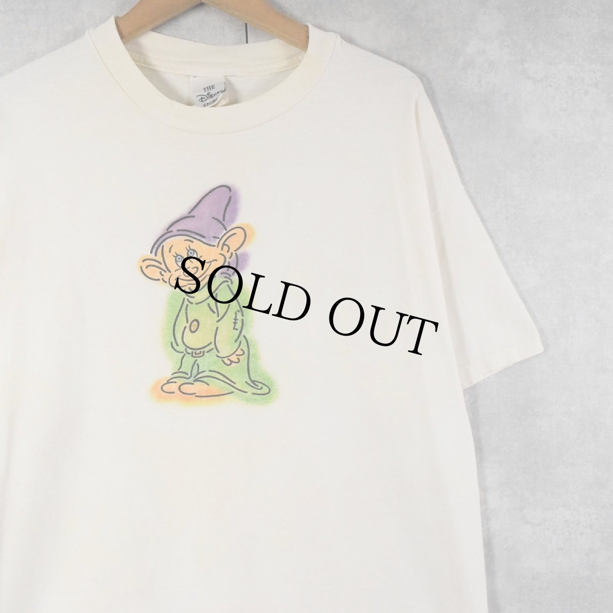 画像1: 90's THE DISNEY STORE "DOPY" キャラクタープリントTシャツ XL (1)