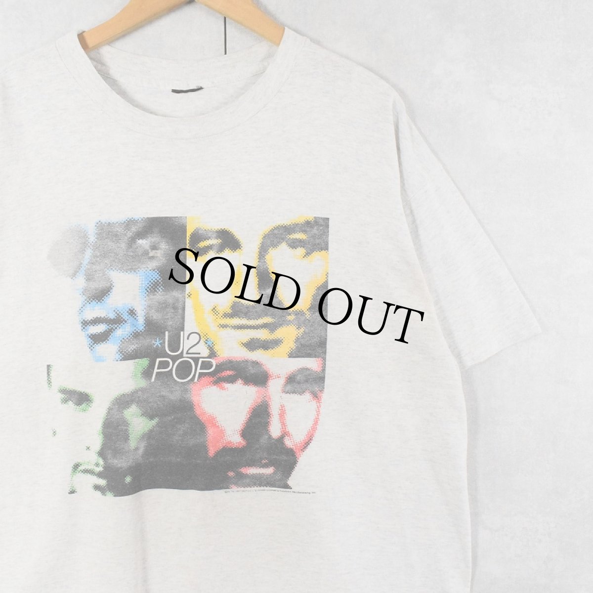 画像1: 90's U2 "POP" ロックバンド プリントTシャツ (1)