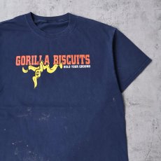 画像1: GORILLA BISCUITS "Hold Your Ground" ハードコアパンクバンドTシャツ NAVY (1)