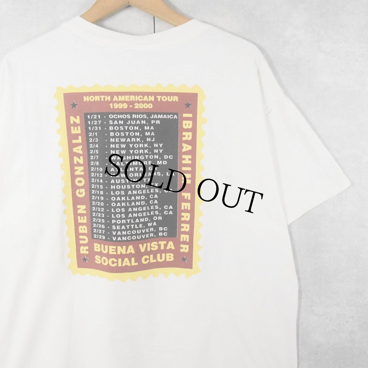 画像2: 90〜2000's BUENA VISTA SOCIAL CLUB キューバミュージックバンド プリントTシャツ XL (2)