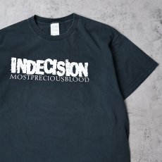 画像1: INDECISION "Most Precious Blood" ハードコアパンクバンドTシャツ BLACK XL (1)