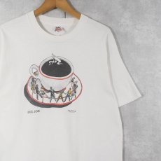 画像1: 90's Ken Brown USA製 "BIG JOE" アートプリントTシャツ L (1)