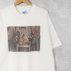 画像1: 90's Paul Cezanne USA製 "The Card Players" アートプリントTシャツ XL (1)