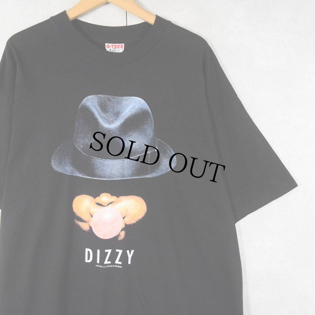 画像1: 90's Dizzy Gillespie USA製 ジャズミュージシャンプリントTシャツ BLACK XL (1)