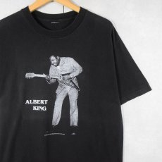 画像1: 90's Albert King ブルースシンガー プリントTシャツ BLACK (1)