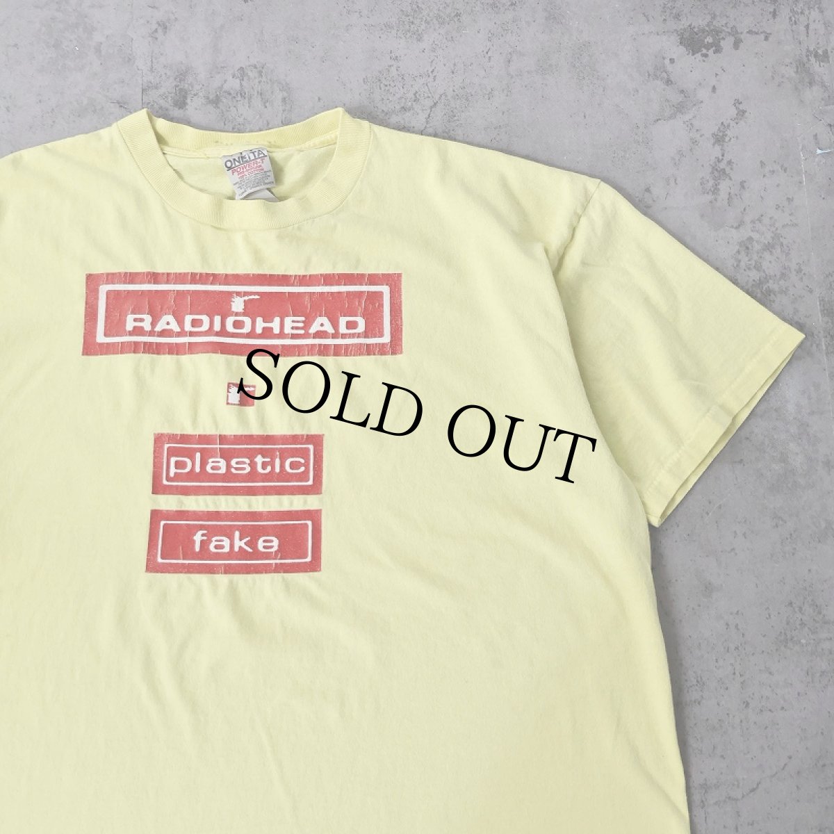 画像1: 90's RADIOHEAD USA製 "Fake Plastic Trees" ロックバンドTシャツ XL (1)