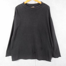 画像1: 90's GAP モックネックロンT BLACK L (1)