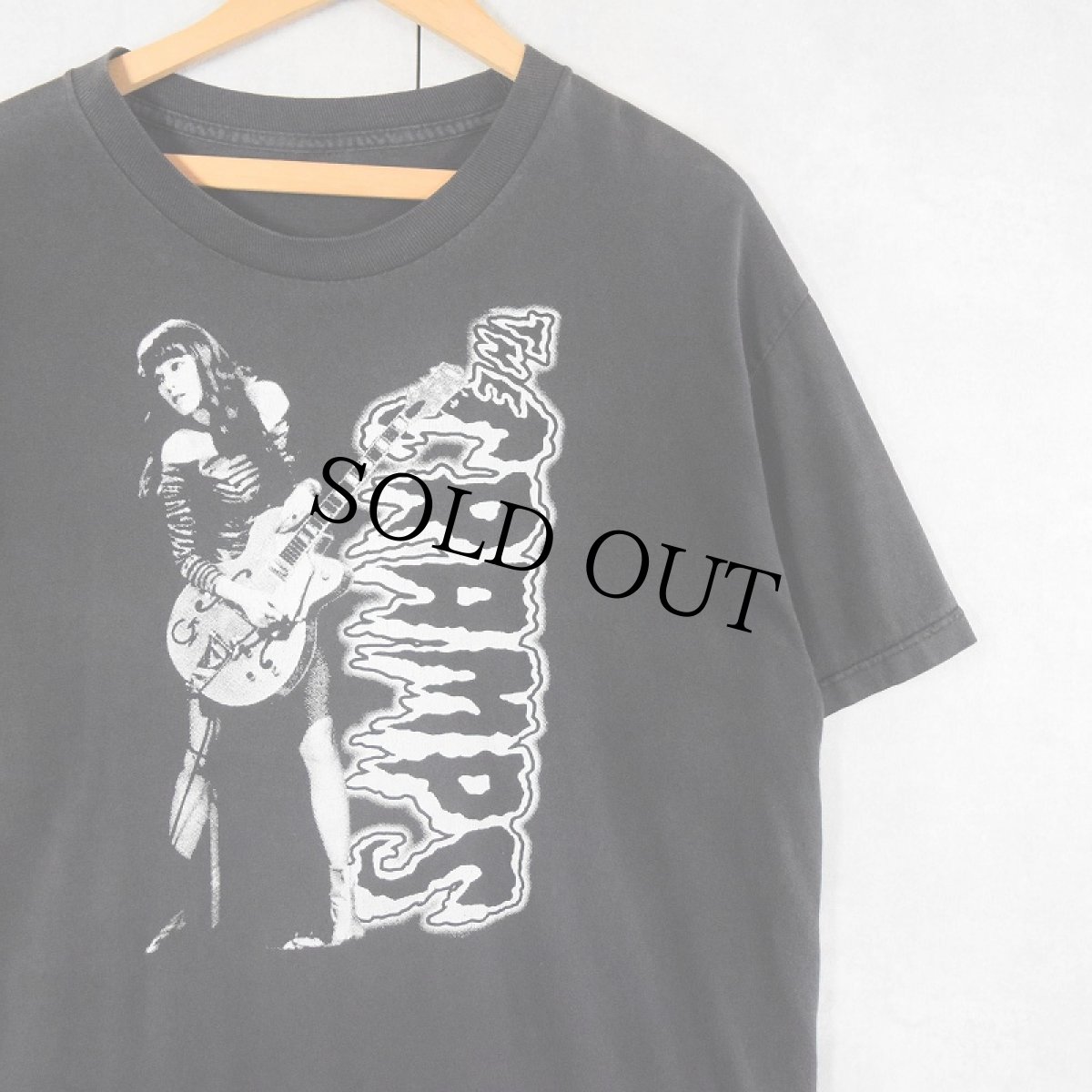 画像1: THE CRUMPS ロックバンド プリントTシャツ BLACK (1)