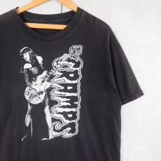 画像1: THE CRUMPS ロックバンド プリントTシャツ BLACK (1)