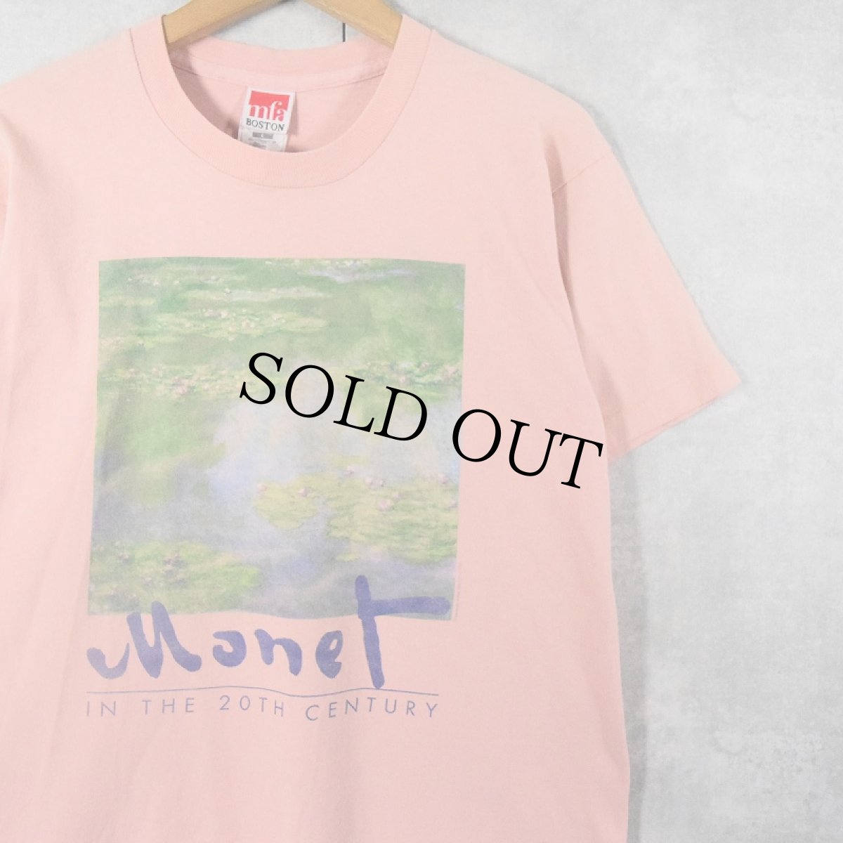 画像1: 90's Claude Monet USA製 "Monet in the 20th century" アートプリントTシャツ L (1)