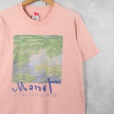 画像1: 90's Claude Monet USA製 "Monet in the 20th century" アートプリントTシャツ L (1)