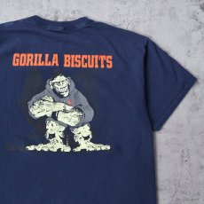 画像2: GORILLA BISCUITS "Hold Your Ground" ハードコアパンクバンドTシャツ NAVY (2)