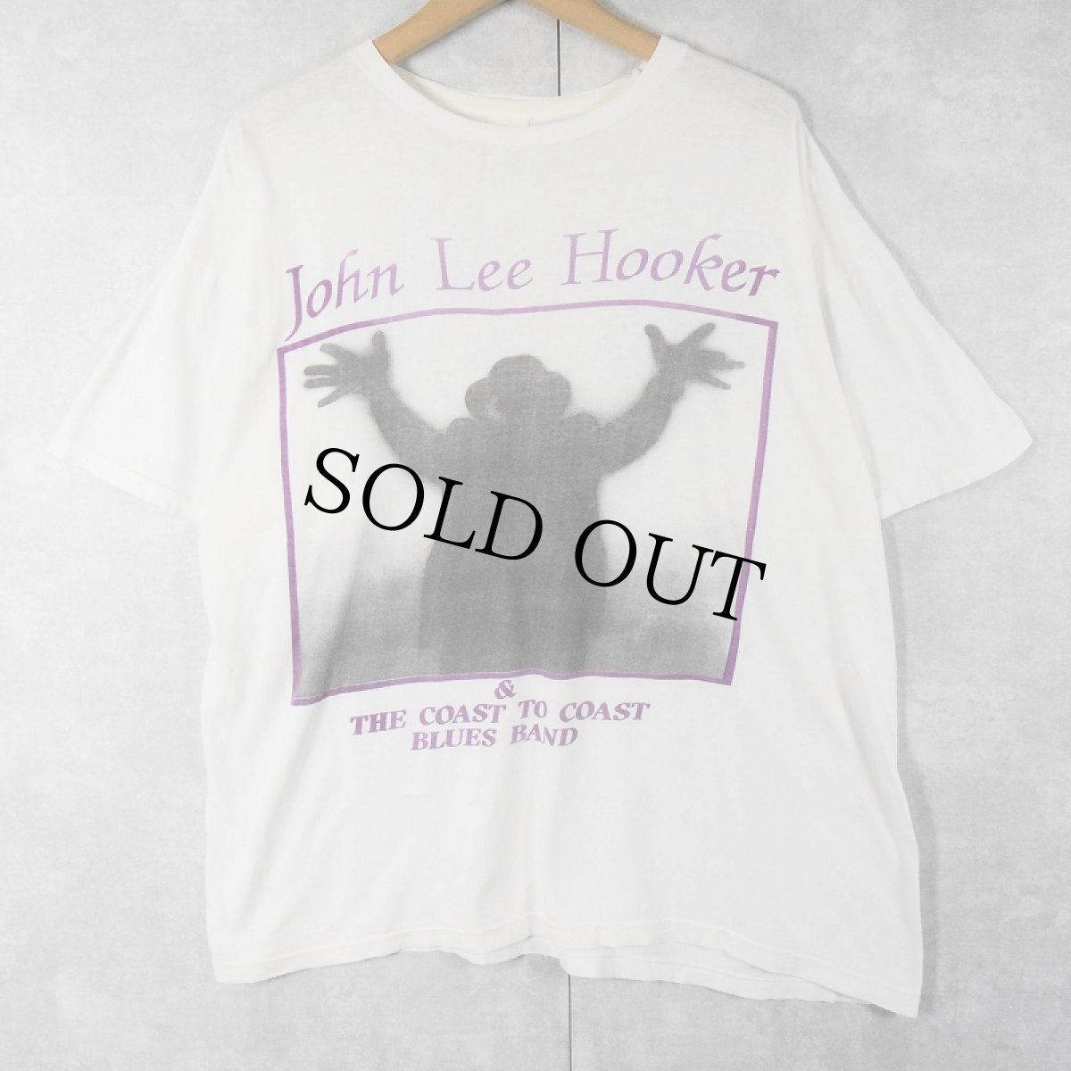 画像1: 90's John Lee Hooker "The healer '90" ブルースミュージシャンツアーTシャツ  (1)