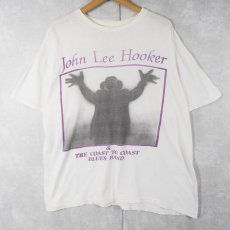 画像1: 90's John Lee Hooker "The healer '90" ブルースミュージシャンツアーTシャツ  (1)