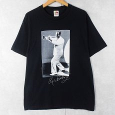 画像1: 〜2000's Louis Armstrong ジャズミュージシャンプリントTシャツ BLACK L (1)