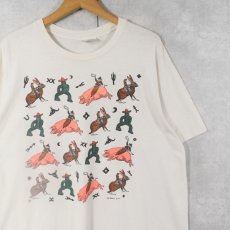 画像1: 90's Ken Brown USA製 アートプリントTシャツ XL (1)