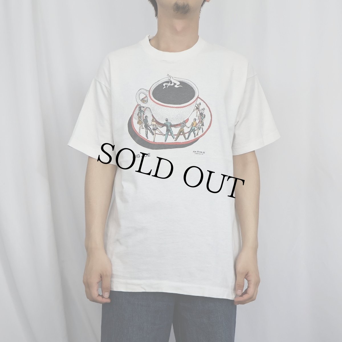 画像2: 90's Ken Brown USA製 "BIG JOE" アートプリントTシャツ L (2)