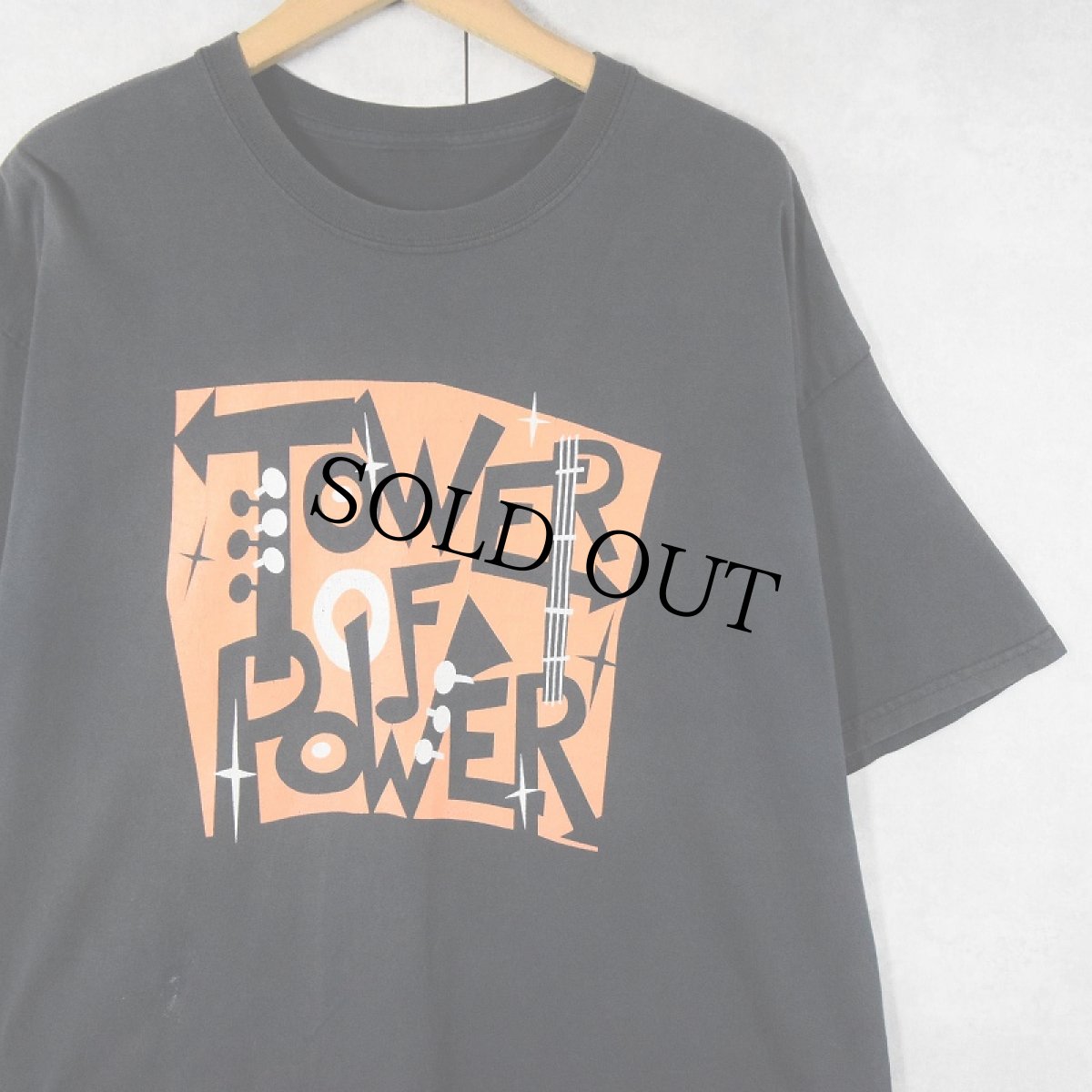 画像1: 【SALE】 2010 TOWER OF POWER ジャズフェスティバル プリントTシャツ BLACK (1)