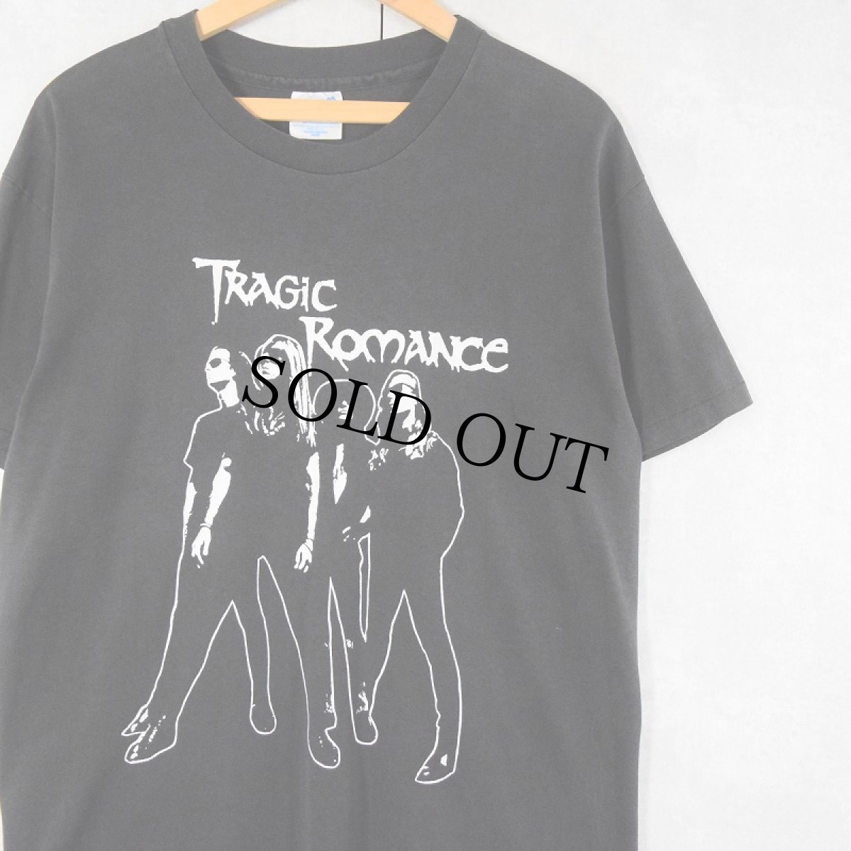 画像1: 90's TRAGIC ROMANCE USA製 メロディックメタルバンド プリントTシャツ BLACK L (1)